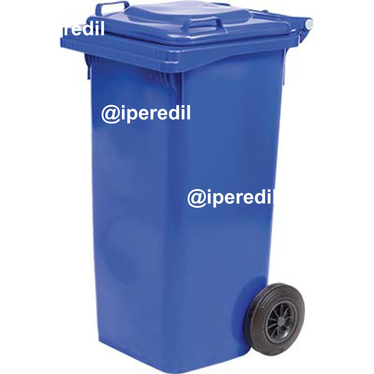 BIDONE IMMONDIZIA GREEN 240 + RUOTE ICS AZZURRO LT 240 CM 72X58 H.CM 106