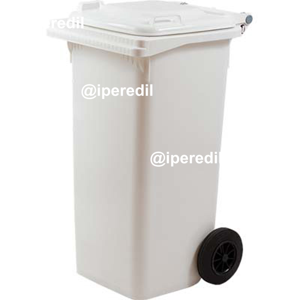 BIDONE IMMONDIZIA GREEN 240 + RUOTE ICS BIANCO LT 240 CM 72X58 H.CM 106
