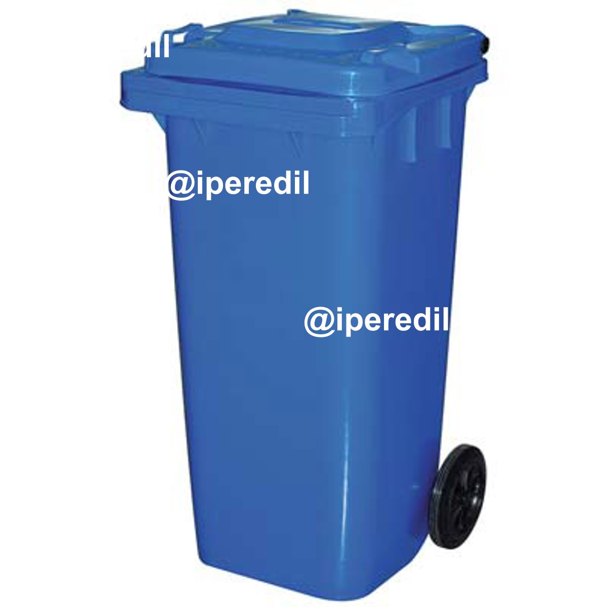 BIDONE IMMONDIZIA GREEN 120 + RUOTE ICS AZZURRO LT 120 CM 55X50 H.CM 94