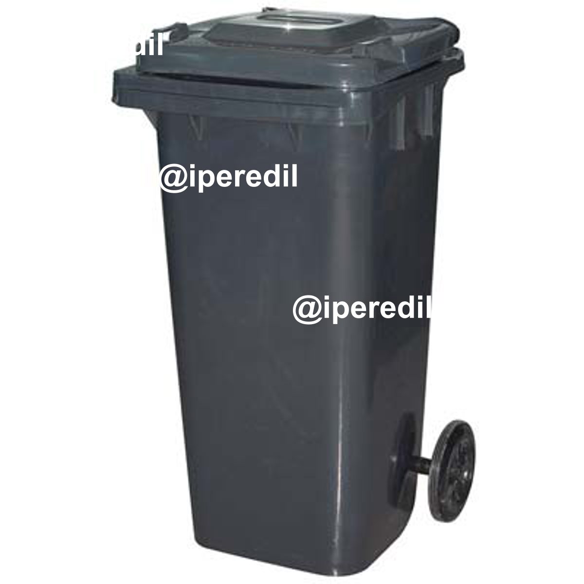 BIDONE IMMONDIZIA GREEN 120 + RUOTE ICS GRIGIO LT 120 CM 55X50 H.CM 94