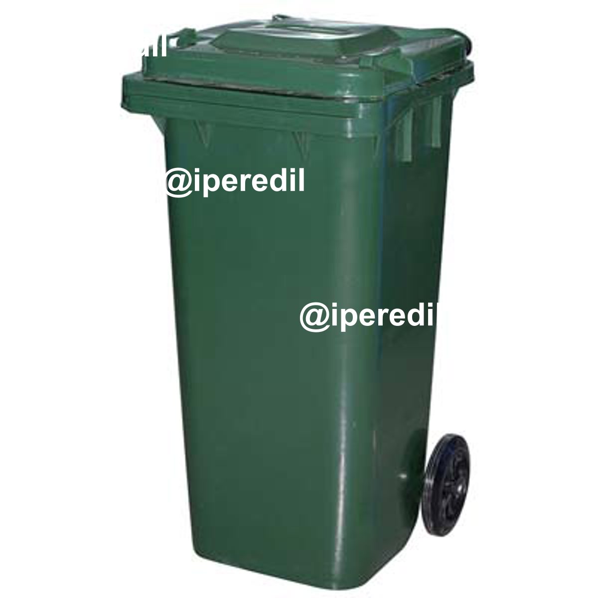 BIDONE IMMONDIZIA GREEN 120 + RUOTE ICS VERDE LT 120 CM 55X50 H.CM 94