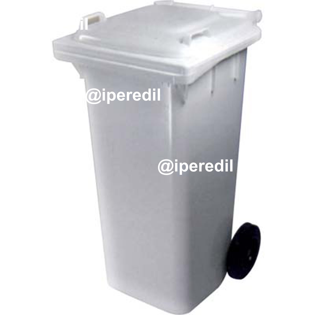 BIDONE IMMONDIZIA GREEN 120 + RUOTE ICS BIANCO LT 120 CM 55X50 H.CM 94
