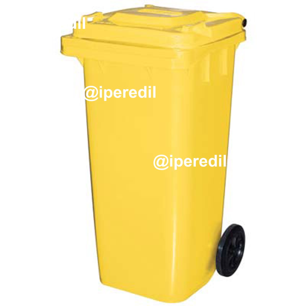 BIDONE IMMONDIZIA GREEN 120 + RUOTE ICS GIALLO LT 120 CM 55X50 H.CM 94