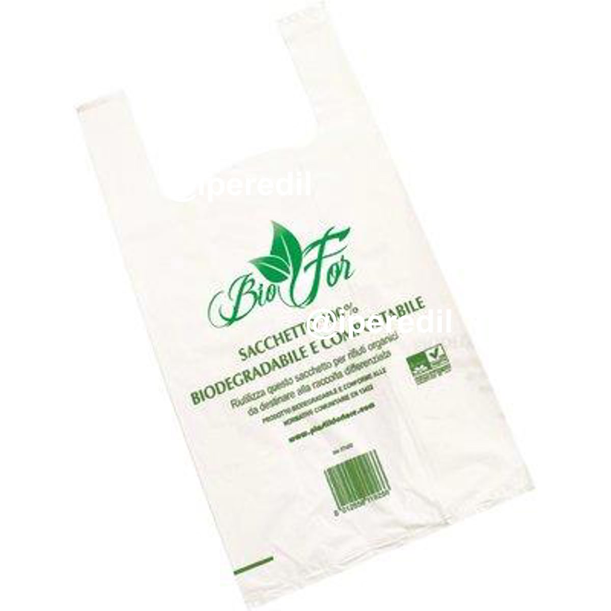 SACCO SPESA BIO SHOPPER + SOFFIETTO CM 30+20X60 CF=PZ 500