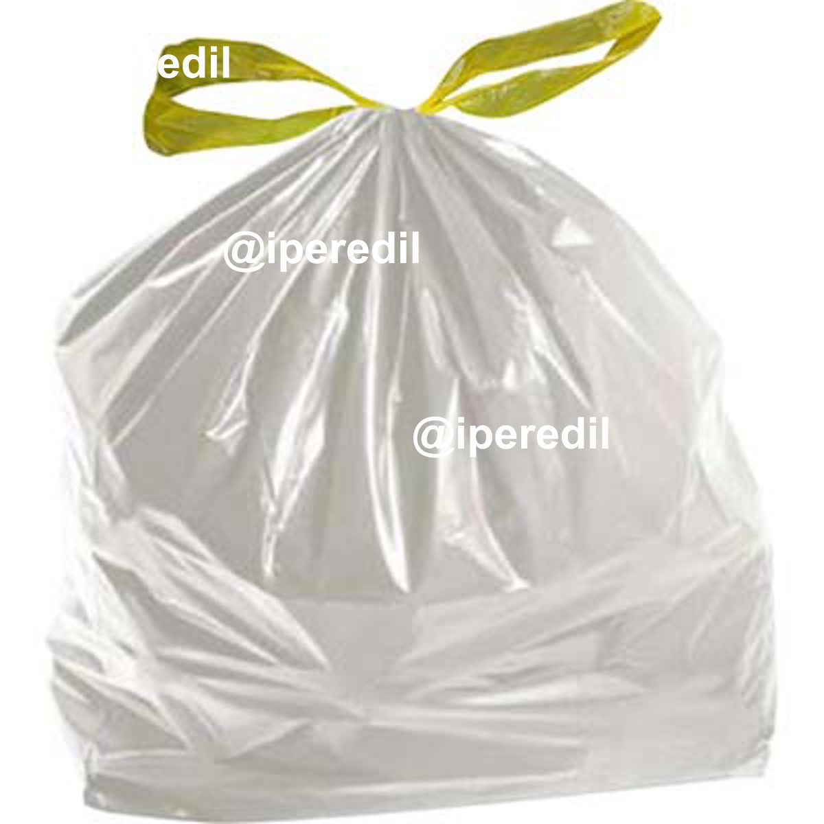 SACCO IMMONDIZIA CASA + MANIGLIE TRASPARENTE CM 55X65 CF=PZ 15