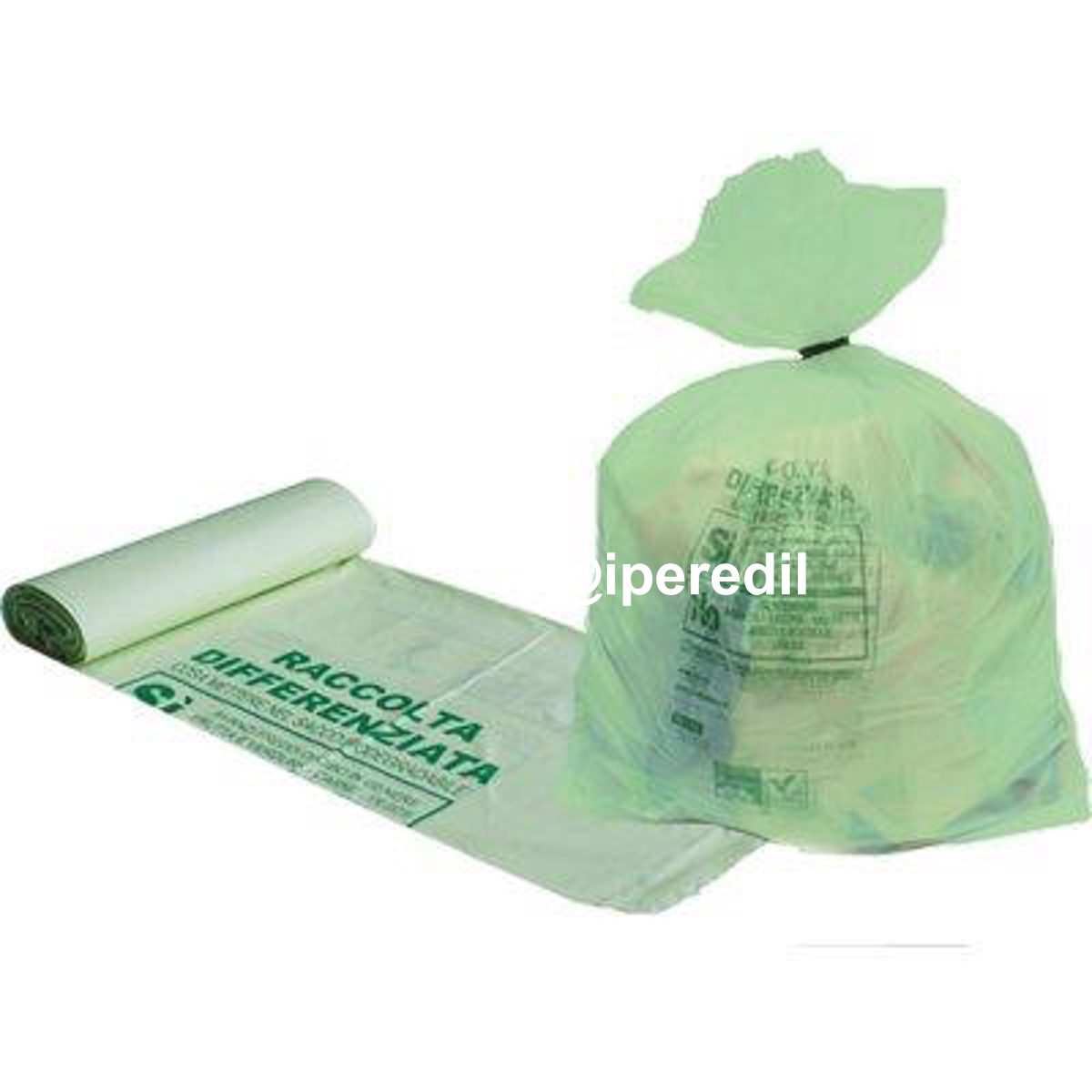 SACCO IMMONDIZIA CASA BIODEGRADABILE CM 50X60 CF=PZ 10