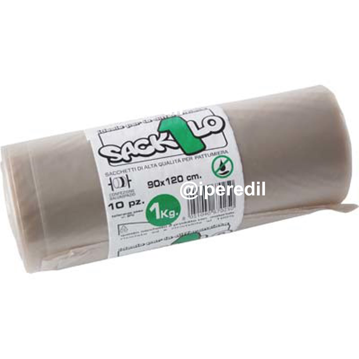 SACCO IMMONDIZIA INDUSTRIALE AMBRA ELEPACKING CM 90X120 MY 50 CF=PZ 10