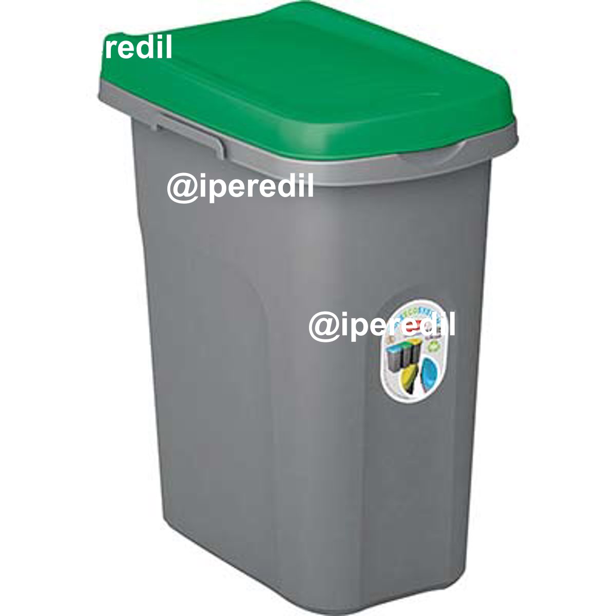 PATTUMIERA IMMONDIZIA ECO SYSTEM STEFANPLAST VERDE LT 15 CM 33X22 H.CM 41