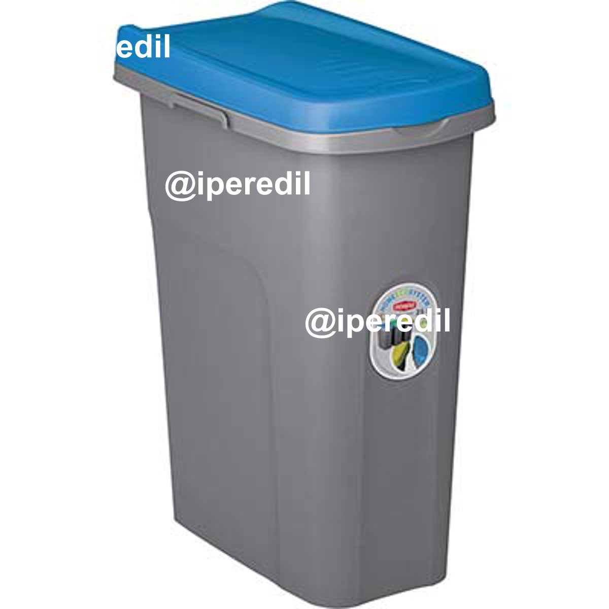 PATTUMIERA IMMONDIZIA ECO SYSTEM STEFANPLAST BLU LT 25 CM 39X24 H.CM 51