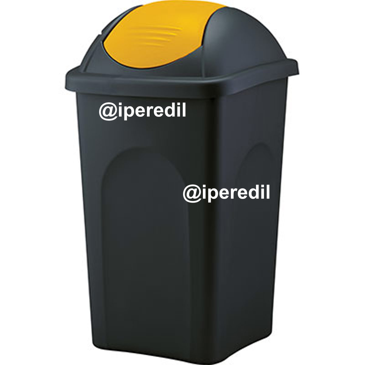 BIDONE IMMONDIZIA MULTIPAT STEFANPLAST GIALLO LT 60 CM 39X39 H.CM 68