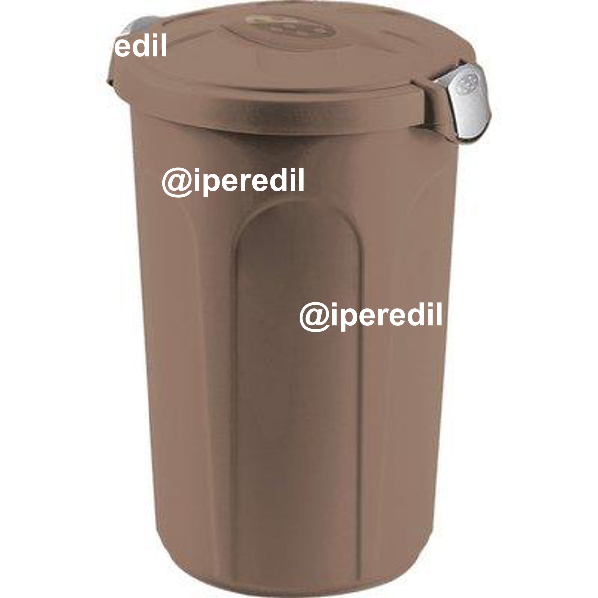 BIDONE IMMONDIZIA TOM STEFANPLAST TORTORA LT 46 CM 45X40 H.CM 61