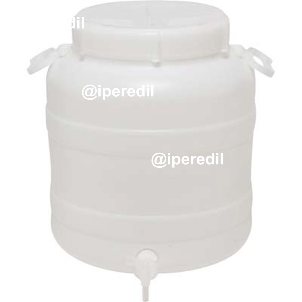 FUSTO BOCCA LARGA X RUBINETTO HDPE LT 30 MM 355 H.MM 425 3/4F