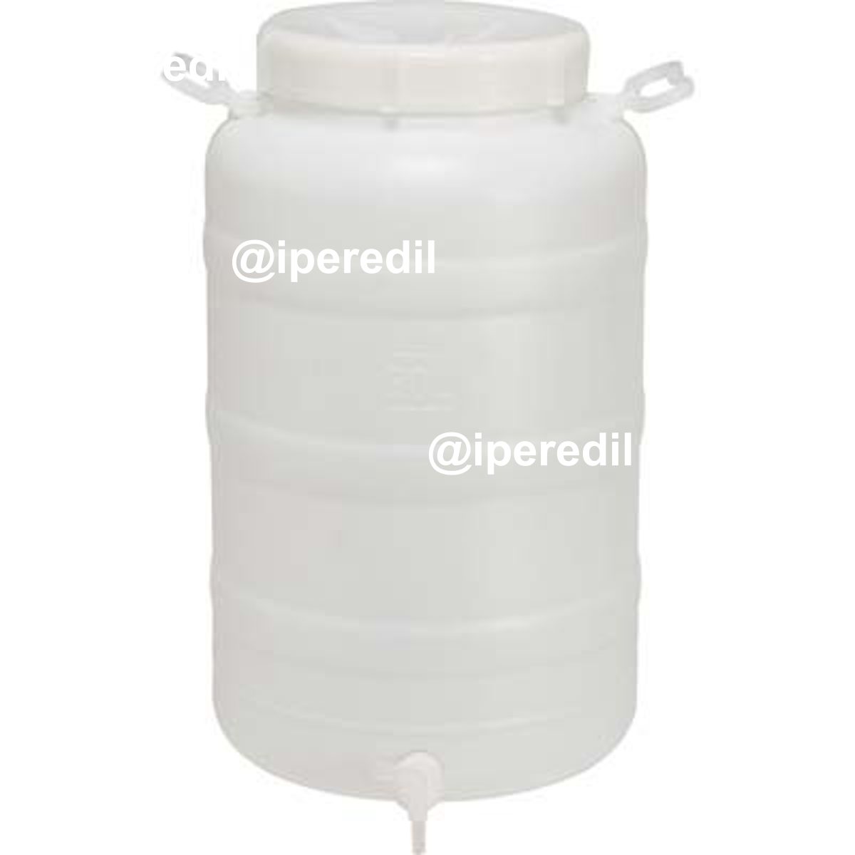 FUSTO BOCCA LARGA X RUBINETTO HDPE LT 50 MM 355 H.MM 625 3/4F