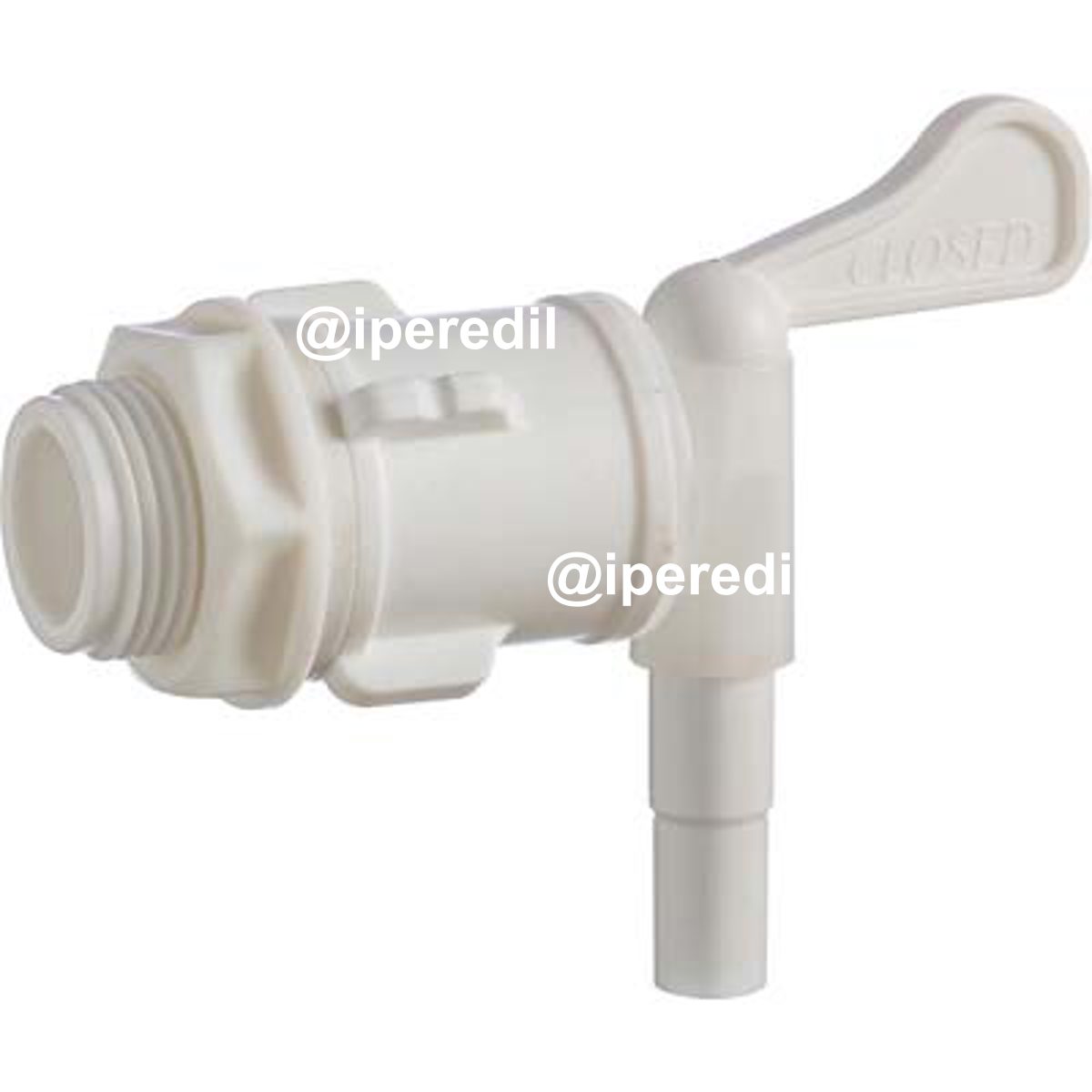 RUBINETTO TANICA FUSTO PLASTICA 3/4M + GHIERA