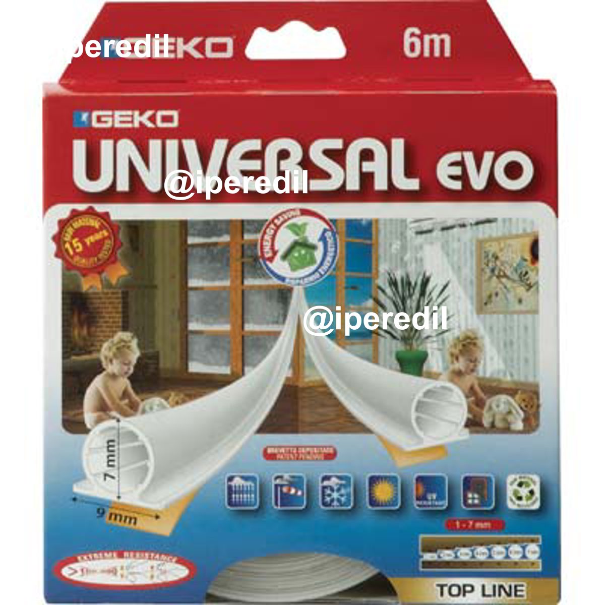 PARAFREDDO GEKO UNIVERSAL EVO TERMOPLASTICO MARRONE H. MM 1/7 MT 6 - 02326021