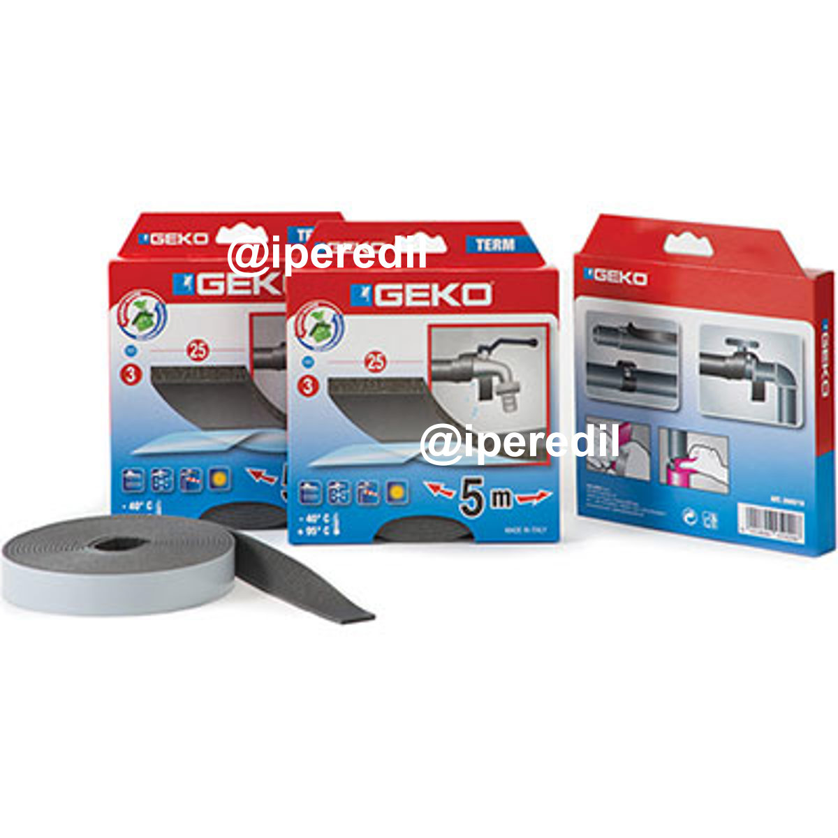 NASTRO ANTICONDENSA ADESIVO TERM GEKO PE GRIGIO MM 50X3 MT 10