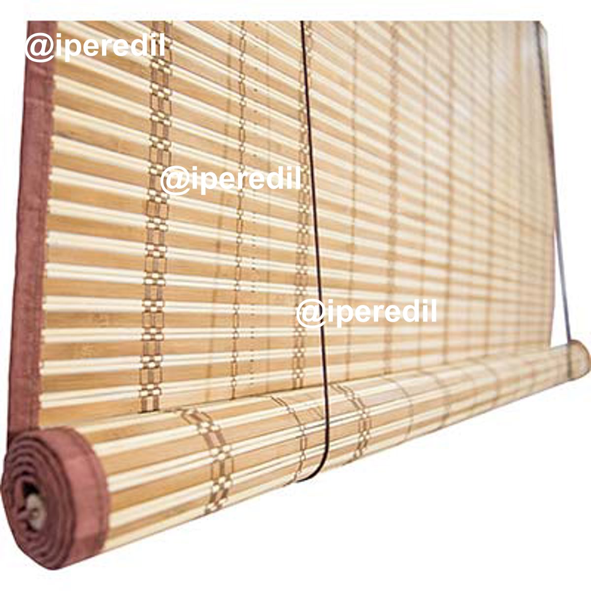 TAPPARELLA MIDOLLINO NATURALE BORDATA + CARRUCOLE CM 120 H.CM 250