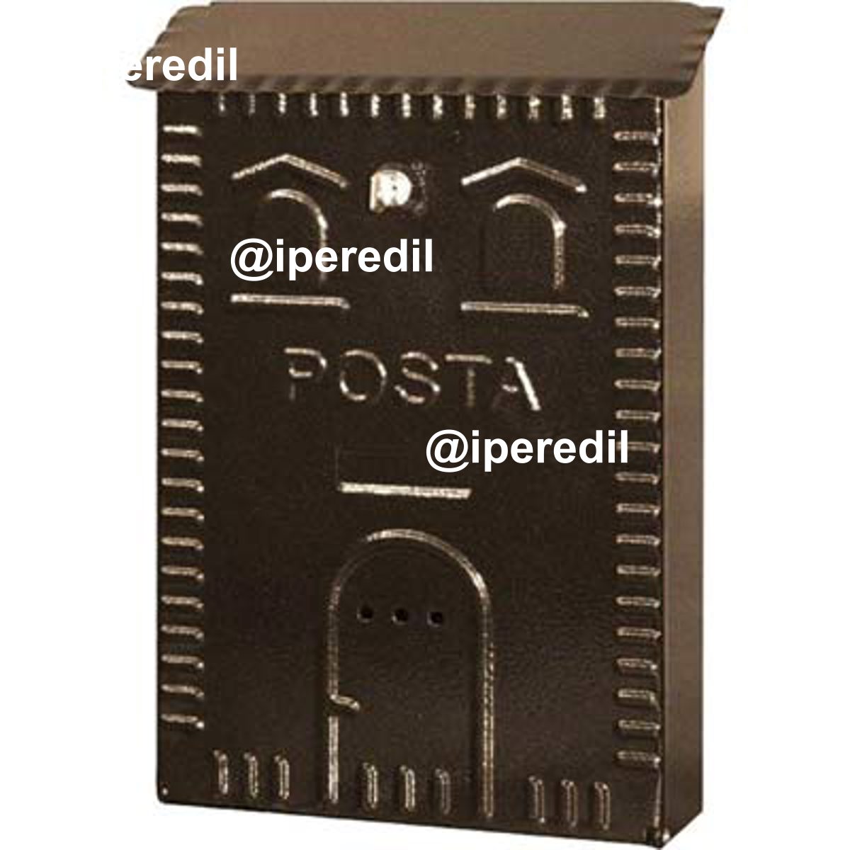 CASSETTA POSTA CASETTA 702 ACCIAIO VERN NERO/RAME MM 250X80 H.MM 380