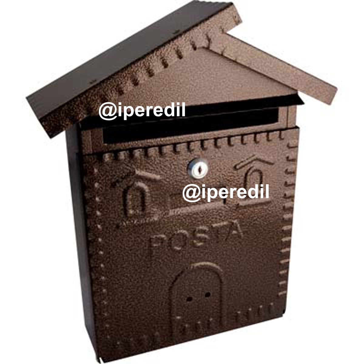 CASSETTA POSTA CASETTA 700 ACCIAIO VERN NERO/RAME MM 280X90 H.MM 350