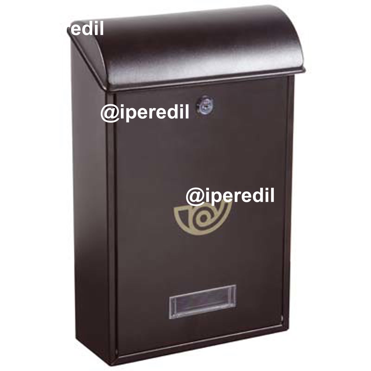 CASSETTA POSTA VILLA ALUBOX ACCIAIO VERN ANTRACITE MM 250X100 H.MM 400