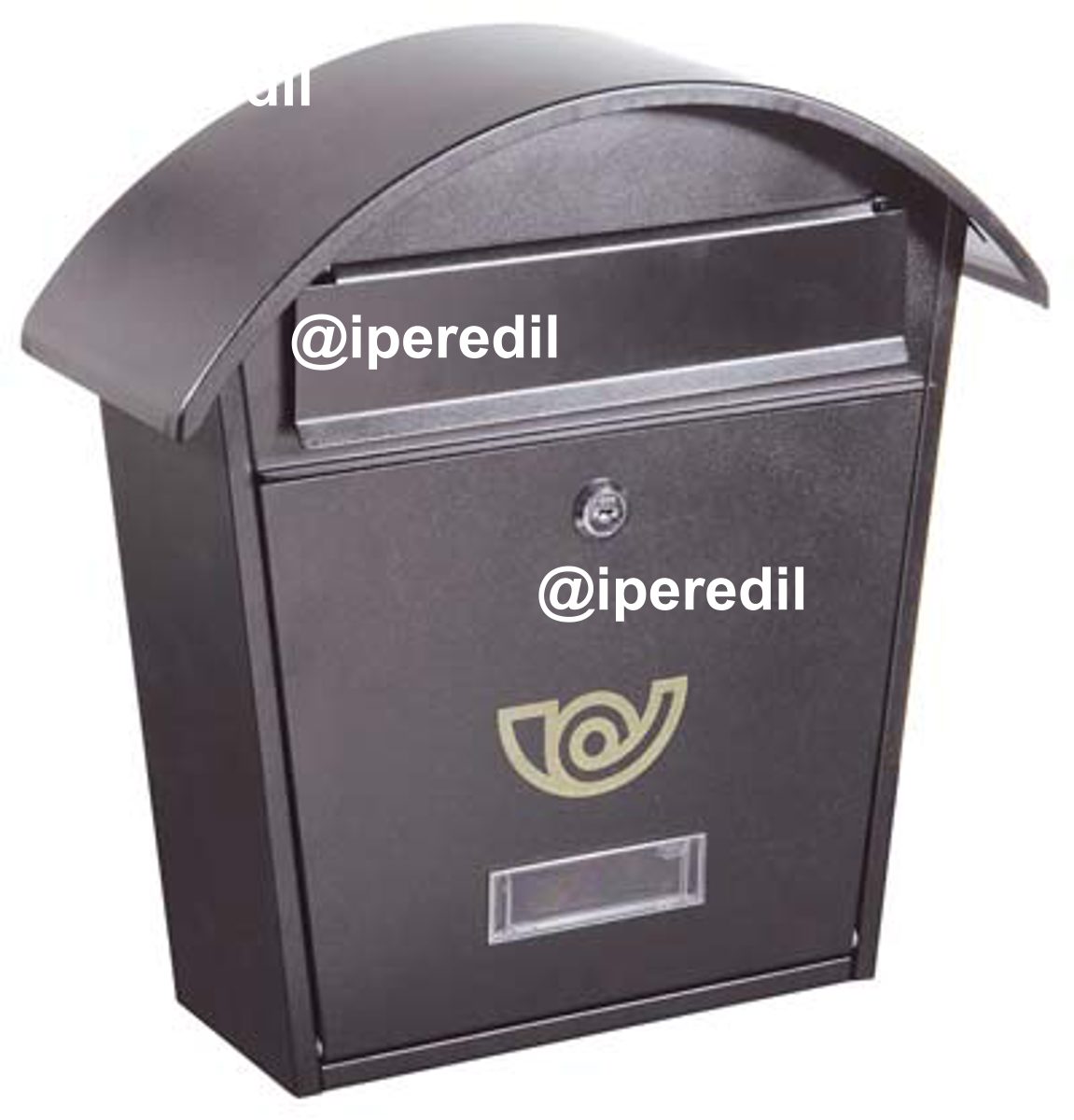 CASSETTA POSTA CHALET ALUBOX ACCIAIO VERN GRIGIO MM 360X100 H.MM 370