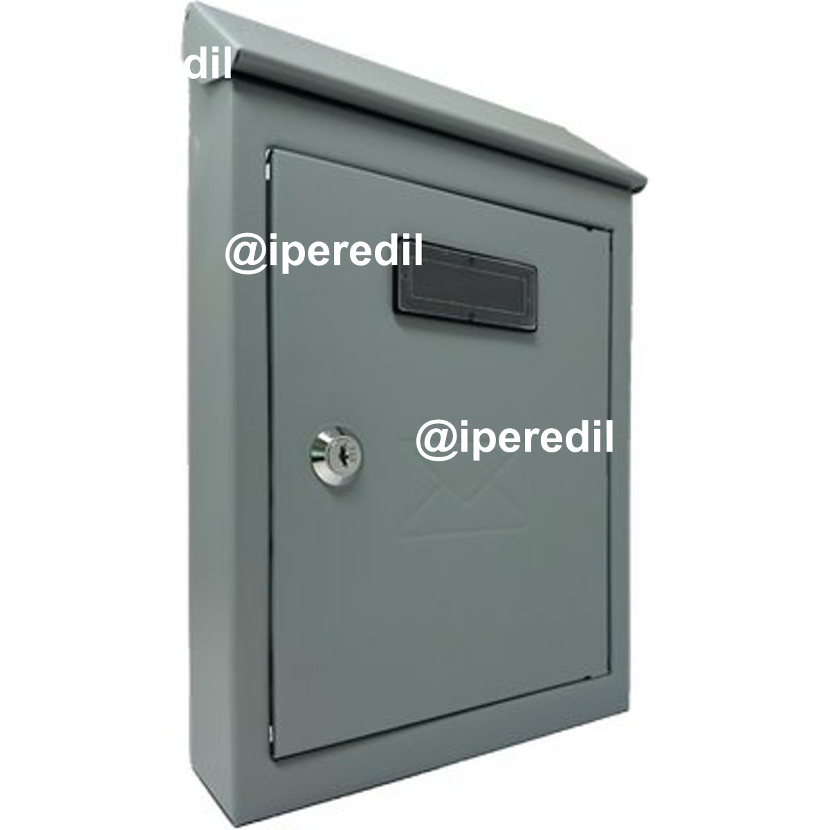 CASSETTA POSTA TRADIZIONE + CILINDRO MAXI ACCIAIO VERN GRIGIO 200X60 H.300