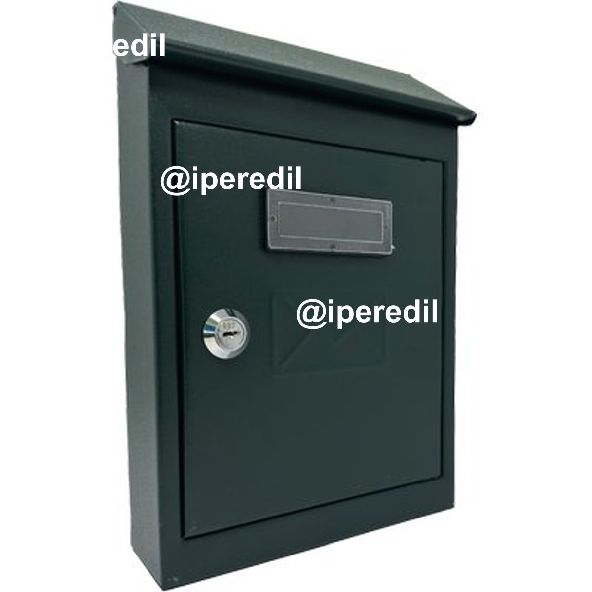 CASSETTA POSTA TRADIZIONE + CILINDRO MAXI ACCIAIO VERN VERDE 200X60 H.300