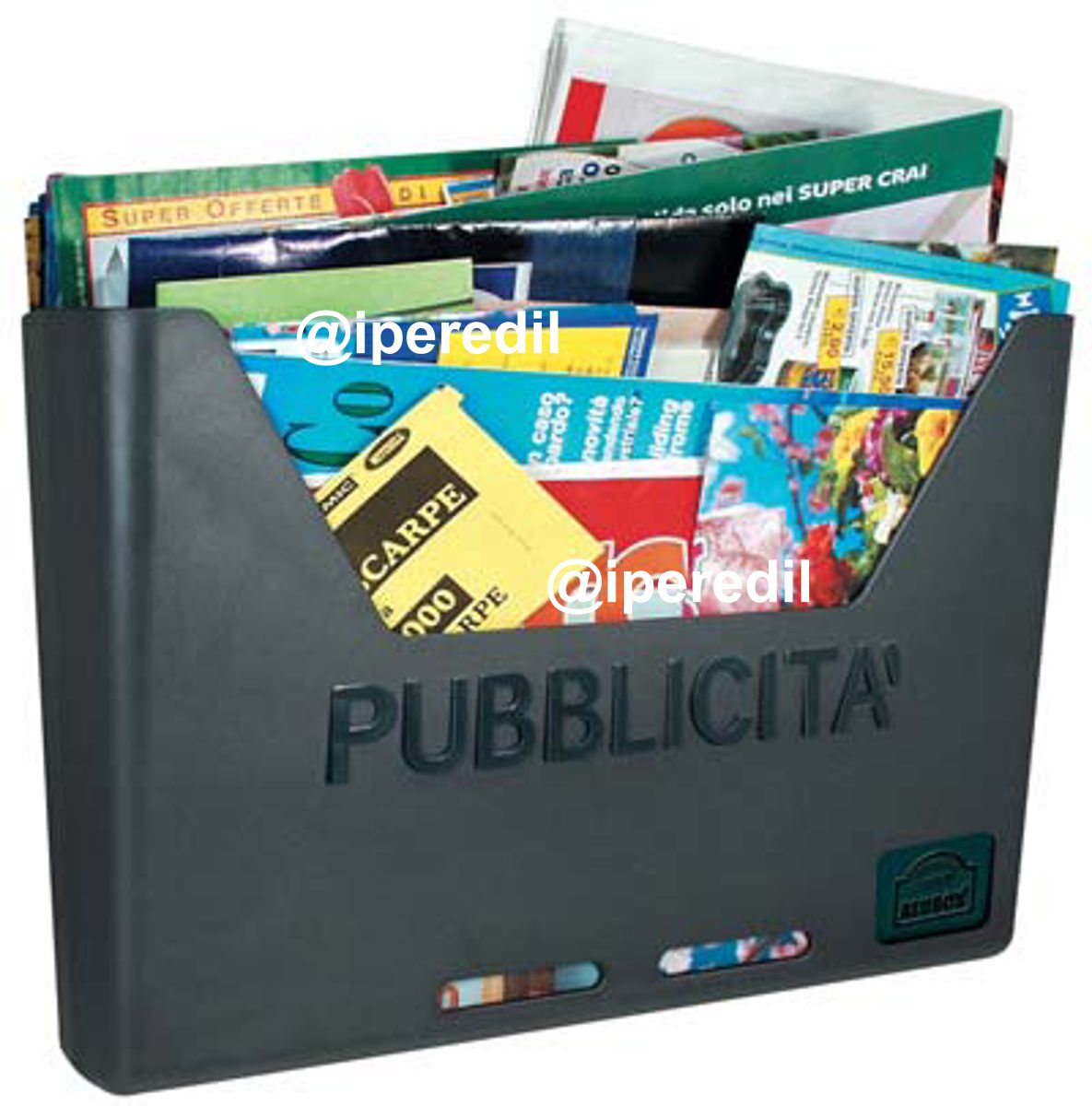 CASSETTA PORTA PUBBLICITA CAROSELLO ALUBOX POLICARBONATO ANTRACITE MM 250X75 H.MM 360