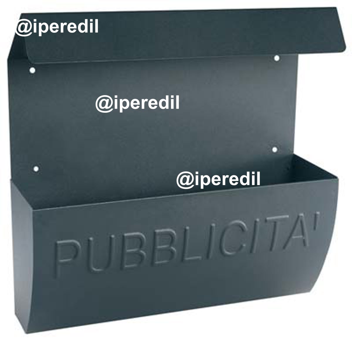 CASSETTA PORTA PUBBLICITA RECLAME ALUBOX ACC.ZINC VERN ANTRACITE MM 310X100 H.MM 310