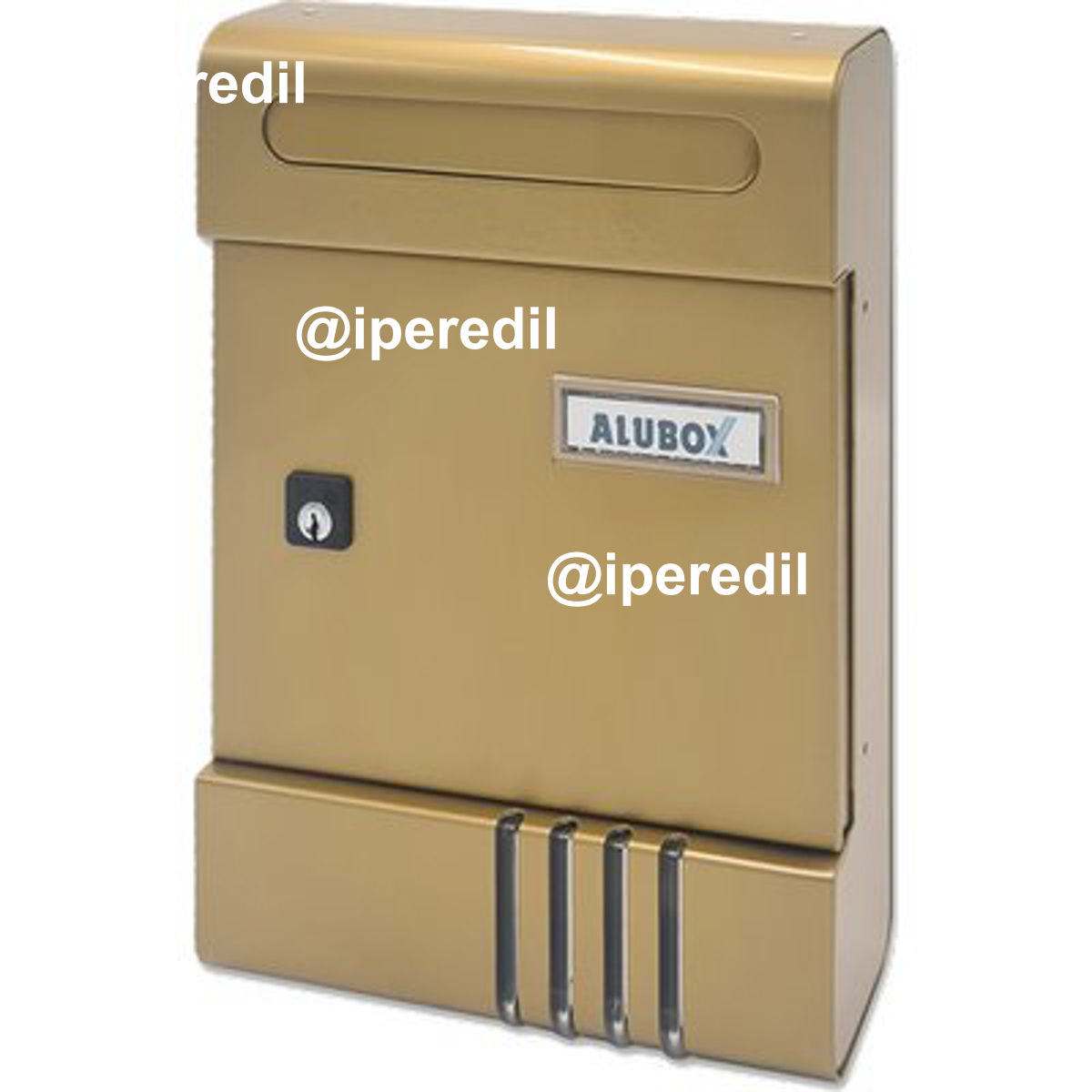 CASSETTA POSTA SE ALUBOX ALLUMINIO VERNICIATO BRONZO MM 200X70 H.MM 290