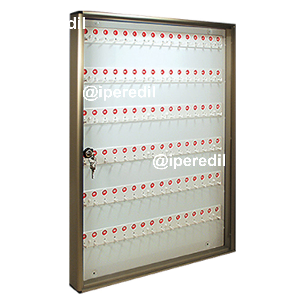 BACHECA PORTA CHIAVI ALUBOX ALLUMINIO BRONZATO CHIAVI 96 MM 550X50 H.MM 730 - 02332095
