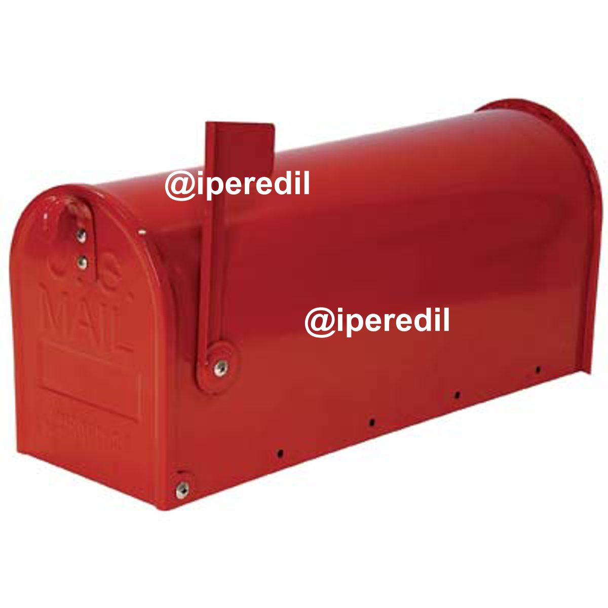 CASSETTA POSTA TOPOLINO ALUBOX ACCIAIO VERN ROSSO MM 170X480 H.MM 220