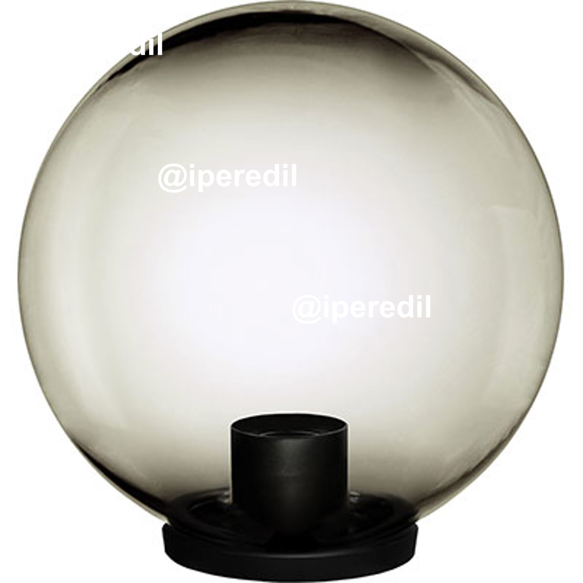 LAMPIONE GLOBO FUME CM 30 VOLT 230 MAX WATT 100 E27