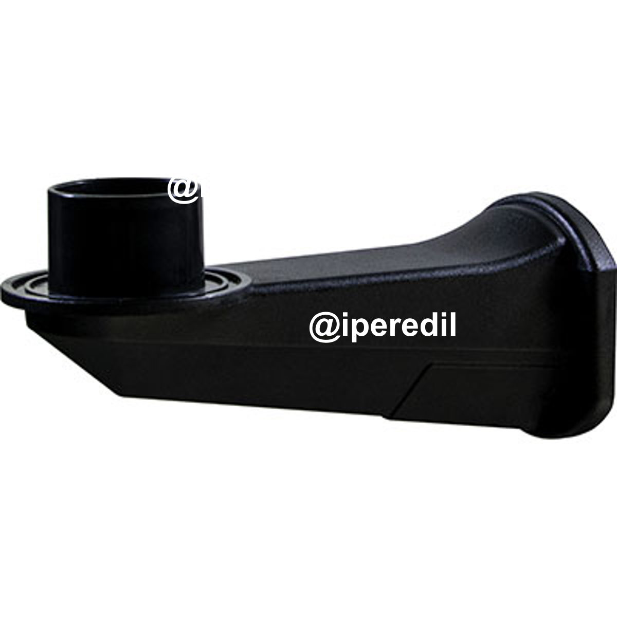 BRACCIO X LAMPIONE GLOBO ABS NERO L.CM 22,5