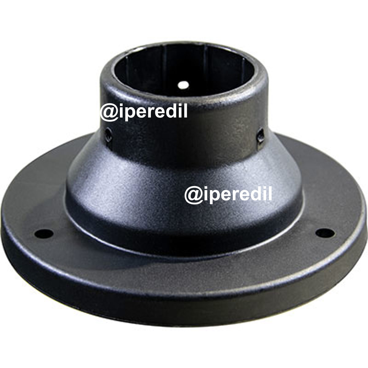 BASE X PALO LAMPIONE GLOBO ABS NERO BASE CM 16