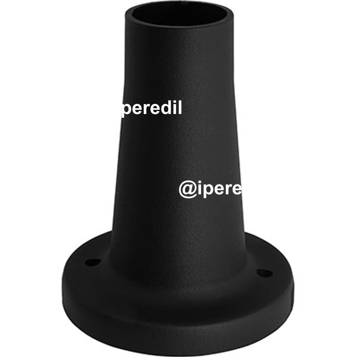 BASE X LAMPIONE GLOBO ABS NERO H.CM 18