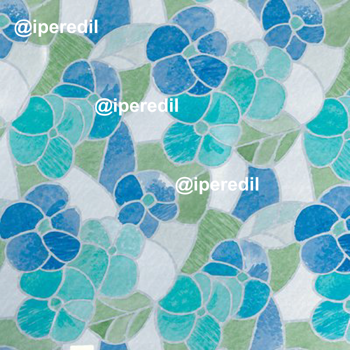 PLASTICA ADESIVA LISBONA 2665 HOME DECO TRASPARENTE BLU H.CM 45 L.MT 15