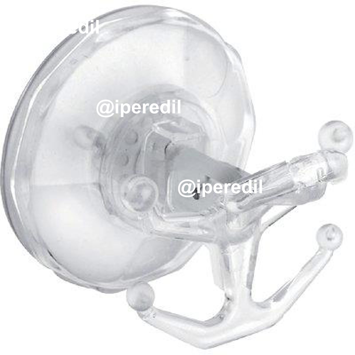 GANCIO A VENTOSA BINGO CRYSTAL GIMI RESINA D.MM 75,5 TRASPARENTE CF=PZ 12