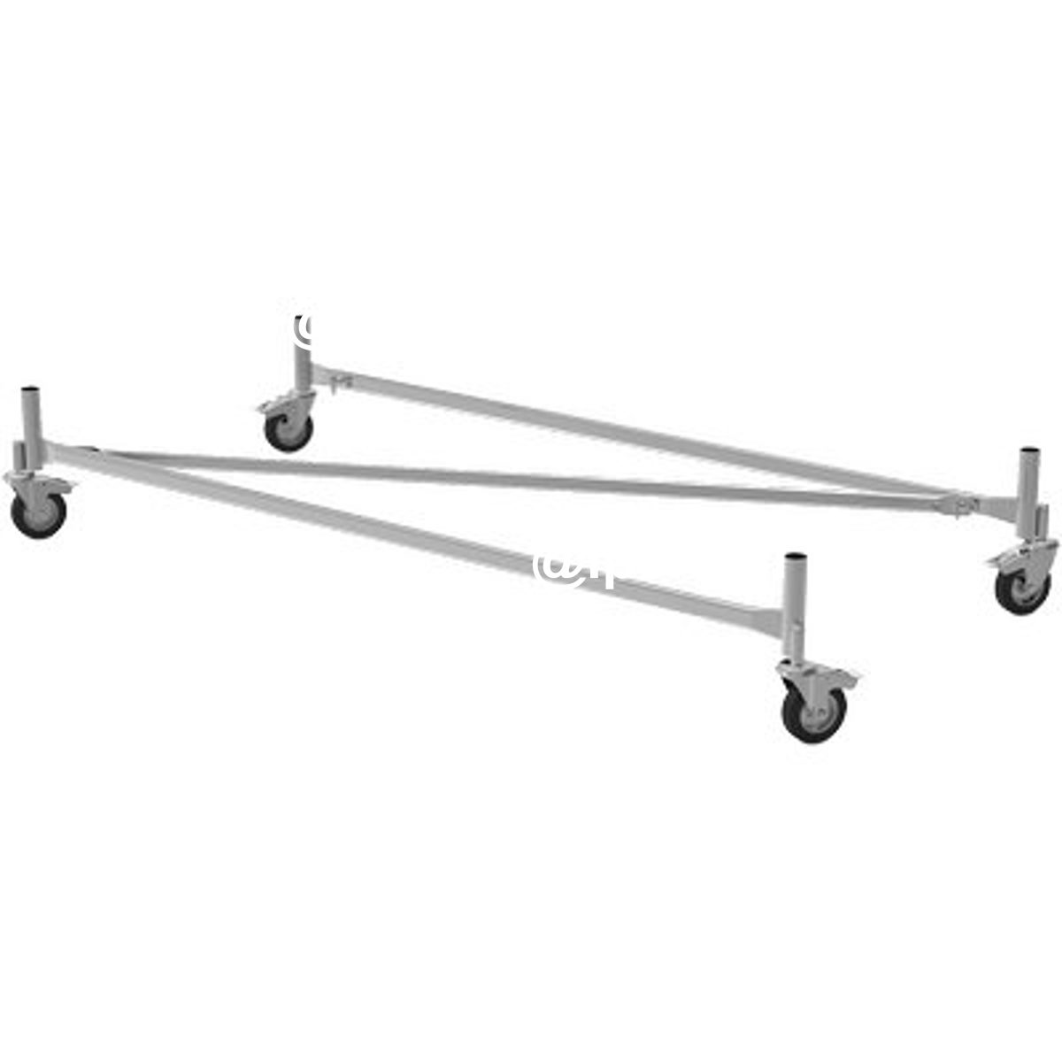 BASE TRABATTELLO GRIM EU 75 50045 MARCHETTI ACCIAIO ZINC CM 165X75 + 4 RUOTE - 02362216