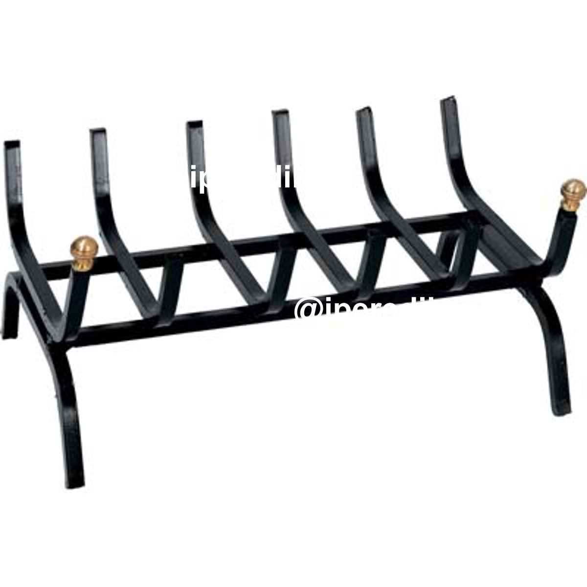 BRUCIALEGNA X CAMINO FERRO BATTUTO + POMI OTTONE CM 60 - 02425360