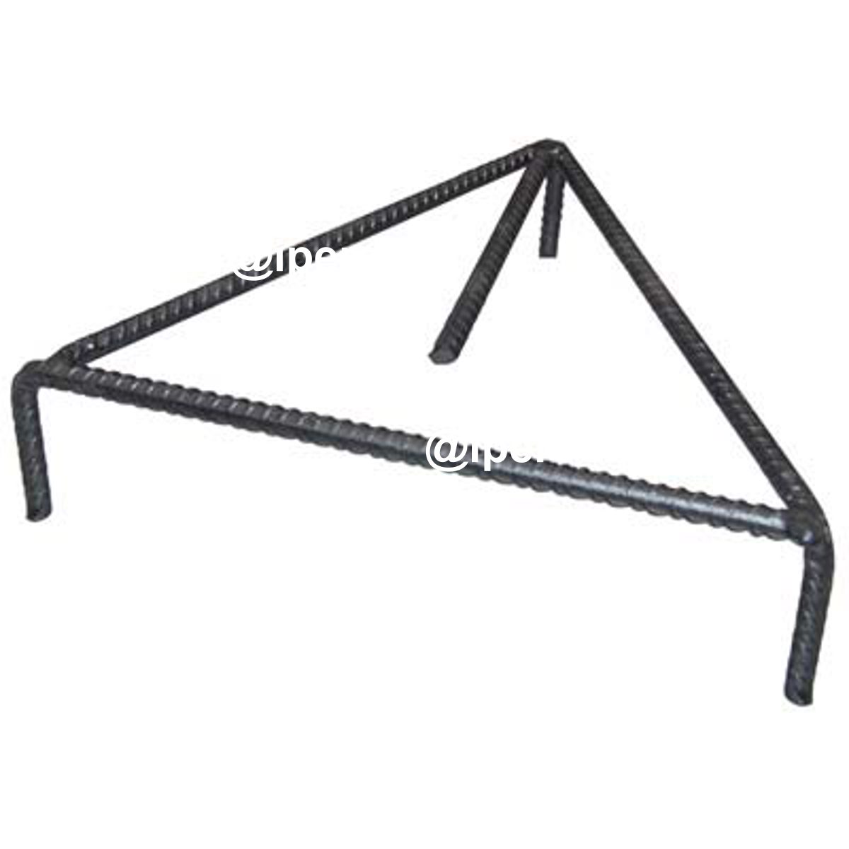 TREPPIEDE CALDARA TRIANGOLARE ACCIAIO CM 24