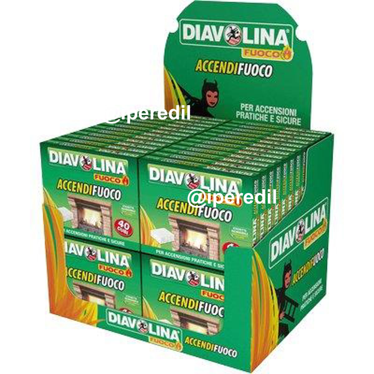 ACCENDIFUOCO DIAVOLINA FUOCO MINI EXPO CUBETTI 40 - 02440151