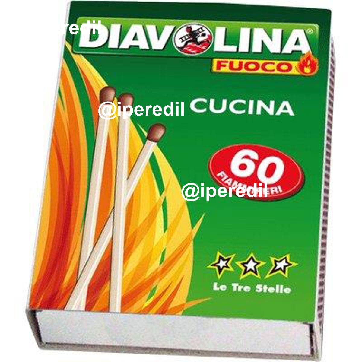 FIAMMIFERI CORTI DIAVOLINA MM 55 CF=4XPZ 60 - 02440187