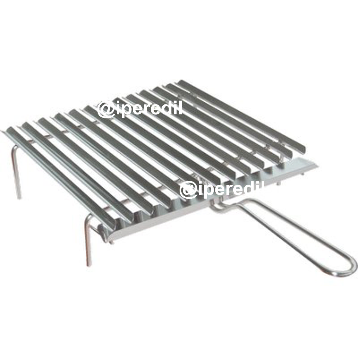 GRATICOLA BARBECUE RECUPERO GRASSO OMPAGRILL INOX CM 50X35 - 02441030