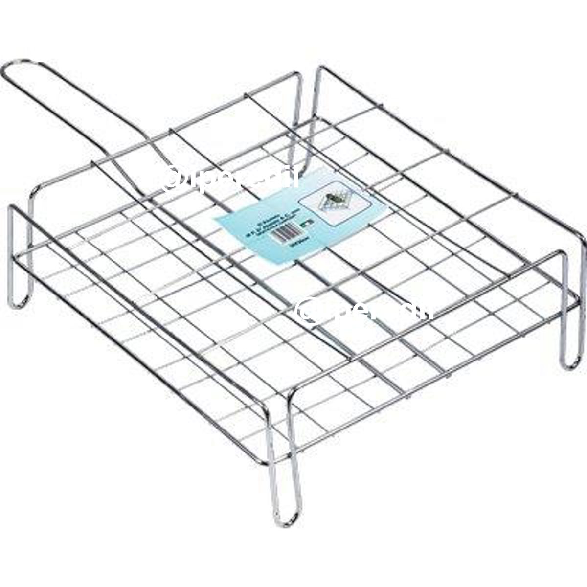 GRATICOLA BARBECUE A RETE DOPPIA CARCIOFI FD ACCIAIO CROMATO CM 30X30
