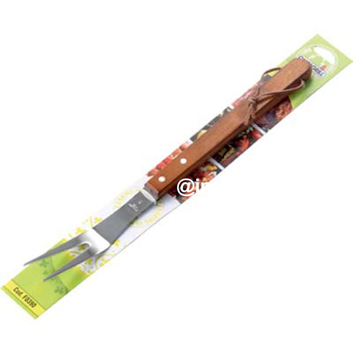 FORCHETTONE BARBECUE F0390 OMPAGRILL INOX/LEGNO CM 39