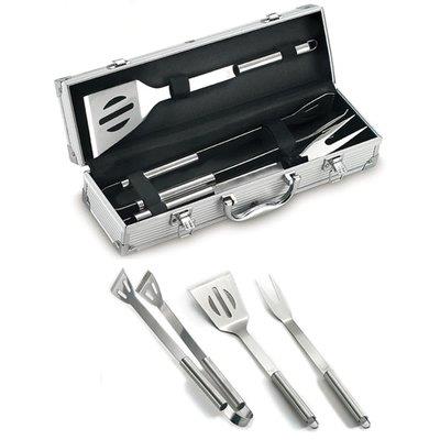 POSATE BARBECUE VALIGETTA 03380 OMPAGRILL ALLUMINIO/ACCIAIO CF=PZ 3 CM 38