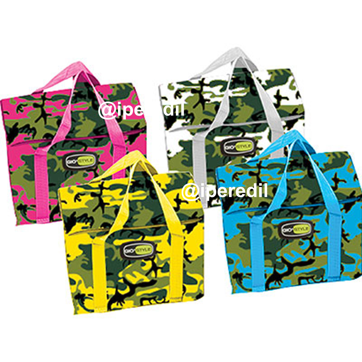 BORSA TERMICA CAMOUFLAGE LUNCH BAG GIOSTYLE LT 6 CM 23X17X14 COLORI MIX