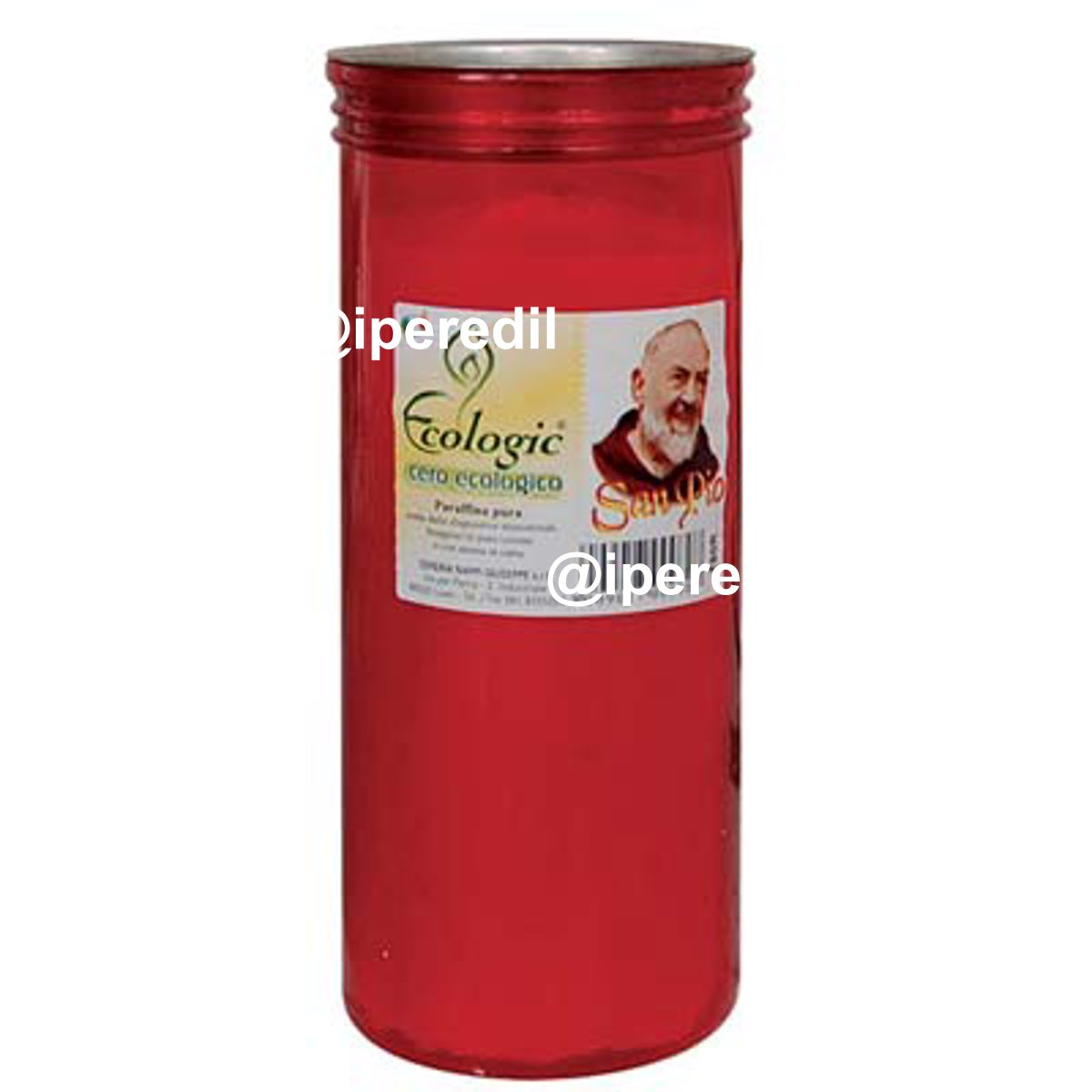 CERO VOTIVO ROSSO T.80K MM 80X210 GR 350