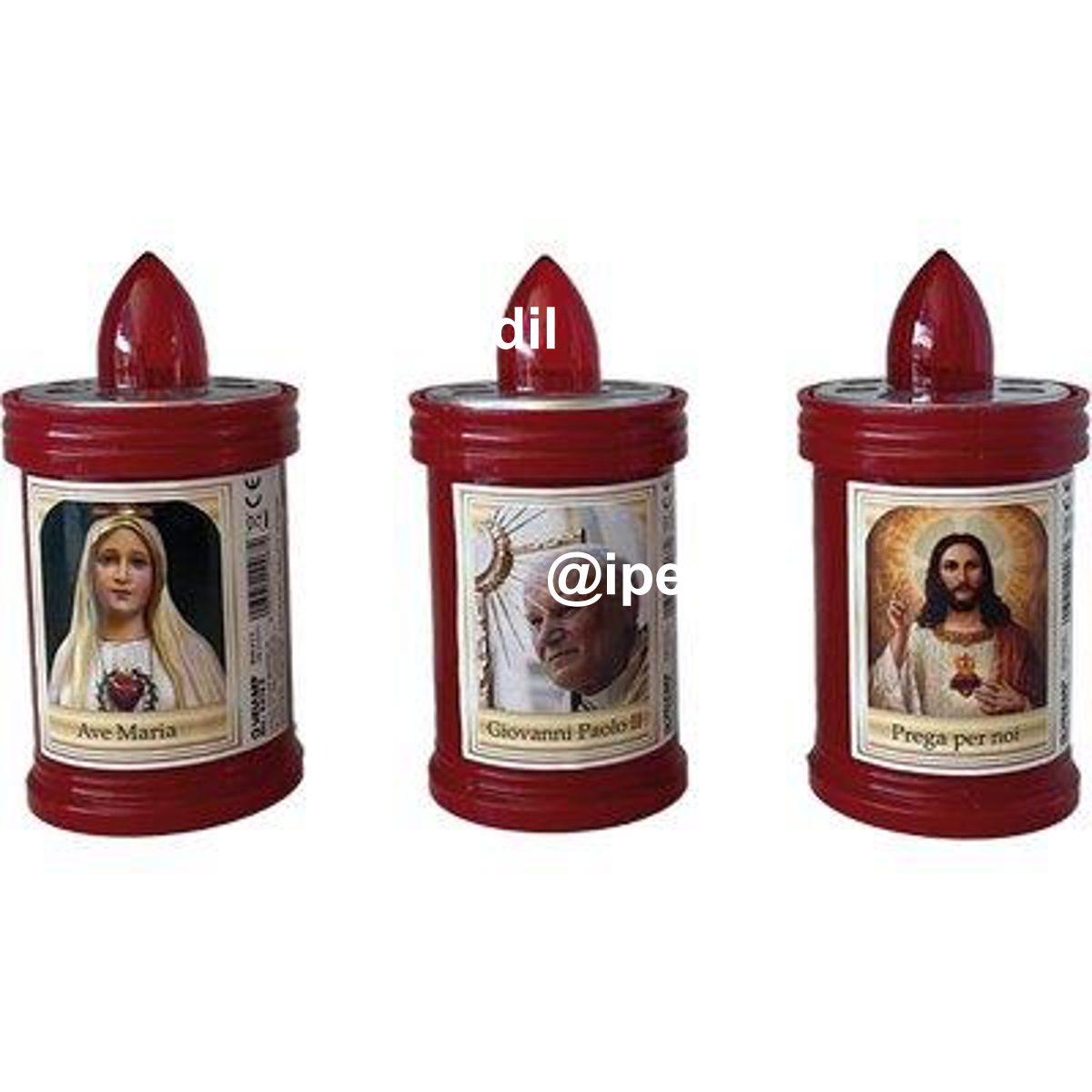 LUMINO VOTIVO ROSSO MM 60X100 DURATA GG 60